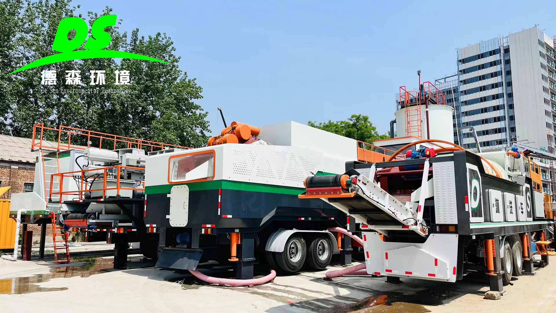 模塊化高效出擊！德森泥漿分級(jí)篩分車破局之道