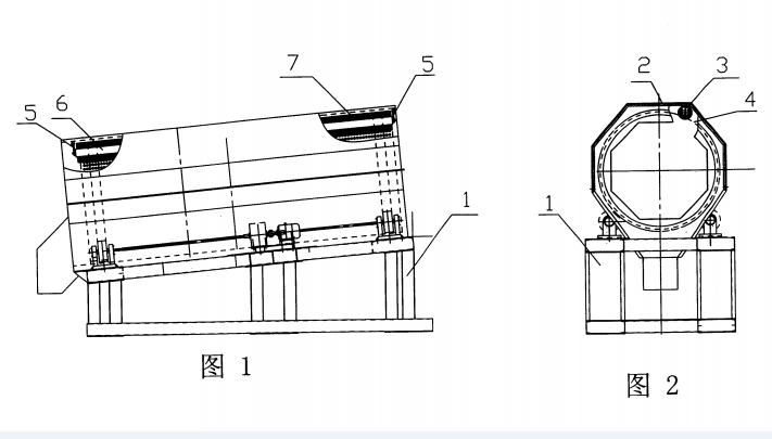 陶粒滾筒篩分機結(jié)構(gòu)示意圖