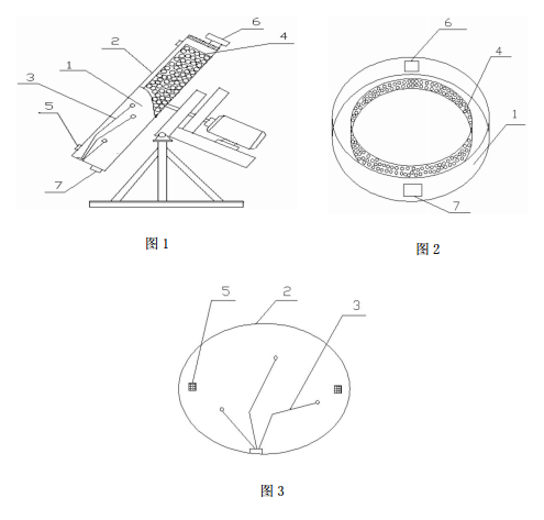 圓盤造粒機(jī)的可篩分式筒體的結(jié)構(gòu)示意圖